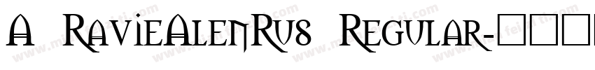A RavieAlenRus Regular字体转换